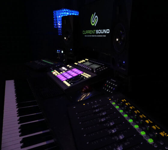 Recording Studio - Mixing Desk & Keyboard, Current Sound - Studio B