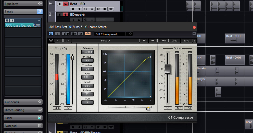 Side-Chaining in a DAW - How to Use a Compressor