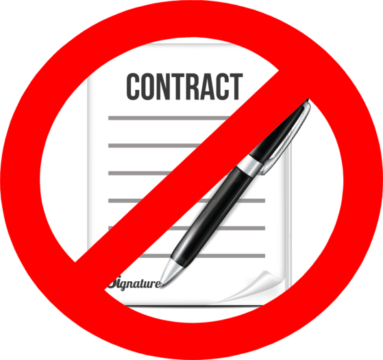 No contracts